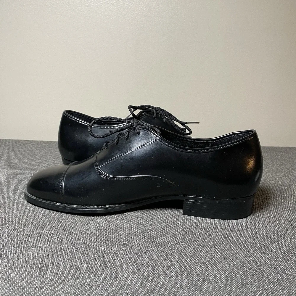 Vintage JB Cap Toe Derby Dress Shoe 8.5W Black USA